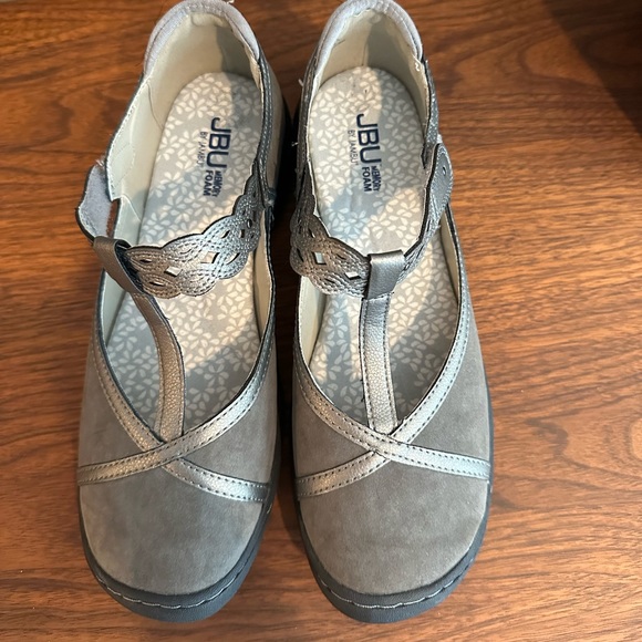 Gray leather shoes US 10 m - Picture 2 of 5